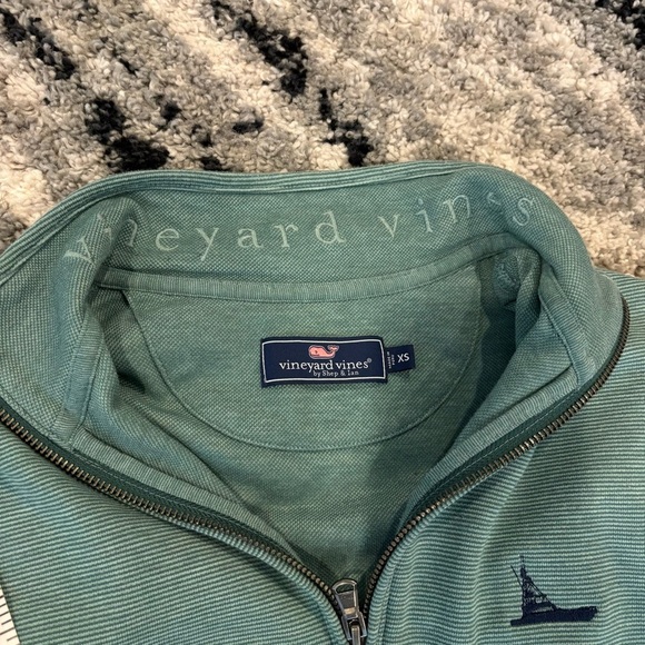 Vineyard Vines Men's Green Half-Zip Pullover Sweatshirt XS - Picture 6 of 6